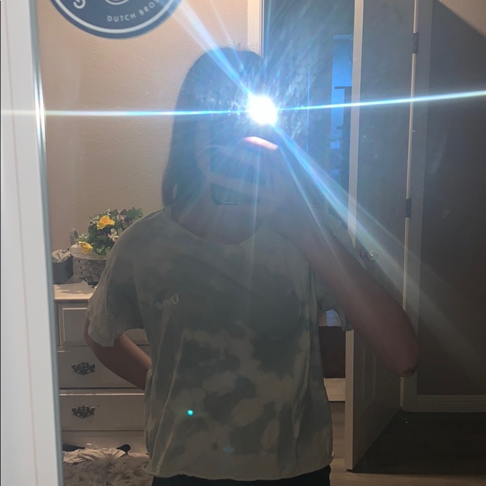 The died over it crop top